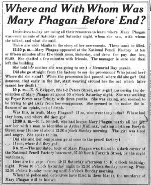 Where and With Whom Was Mary Phagan Before End